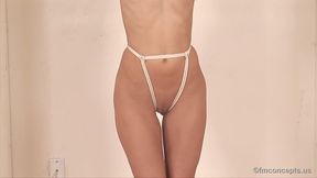 Pretty Plucky Blonde Journalist Staci Carr Is Stripped Naked, Bound And Cleave Gagged!