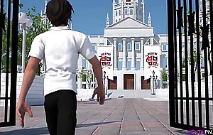 Studs Fucking in Their First Day at College 3D Hentai