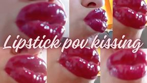 Kissing + Lipstick