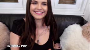 Taylee Wood'_s Whipped Cream &amp_ Chocolate Syrup Monster Cock Sucking!