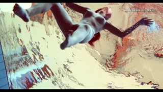 Hungarian teen Szilva underwater naked