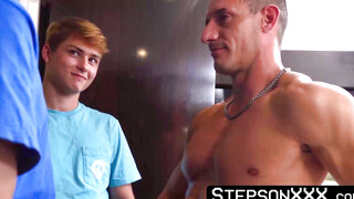 StepsonXXX.com - Buffed Jax Thirio seduces his stepsons friend in order to get deepth