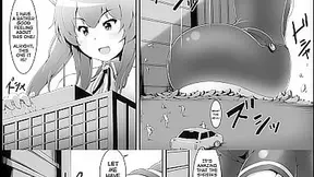 Huge giantesse dominates tiny world with her massive body in explicit hentai scene