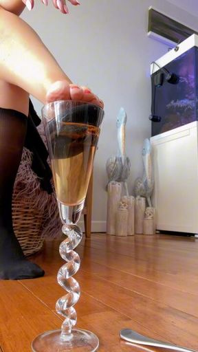 Bare feet, warm brew