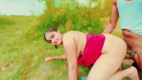 Indian Village Outdoor Tight Virgin Pussy Fuck in Forest,viral Mms Video