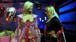 zvidz - 2 huge boob blondes shyla stylez and alexis texas fuck his dick through his leather chaps - ultra hd 4k