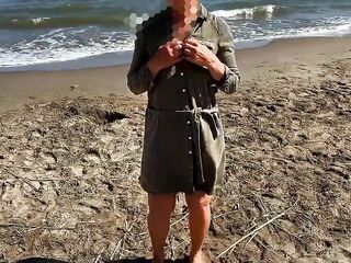 A hotwife and her cuckold on the beach