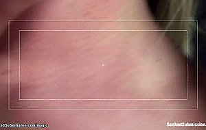 Blonde gf is bound and dp banged