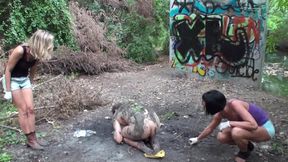 Threesome pet play