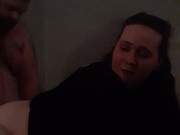Bbw doggy making him cum twice