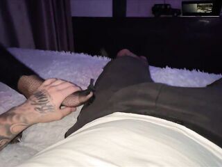 He invited me to a episode and it ended with a foot fetish and footjob. Failed to fuck a virgin