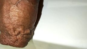 Inflating Foreskin with Piss - Peeing in Foreskin - Uncut Cock Piss