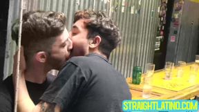 Stunning dude Marcos bends over and let Diego Silvero dominate his ass