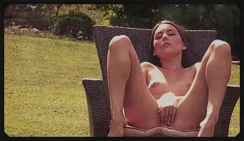 Iwia: Garden Solo Masturbation Scene