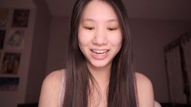 Elderly Asian cutie teases for her sugar daddy