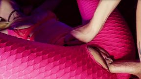 Ripped Leggings Fucking & Cumming on Pussy