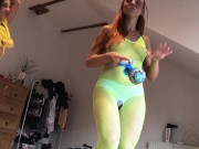 Fishnet Stockings No panties Party Haul Try On Leon`s Angels Full Chapter18