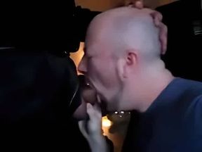 Amateur Daddy Swallows Big Cock in Suit