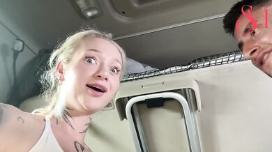 Fake British Trucker Caught Fucking In Public With Real Stranger
