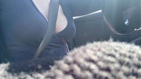 Italian Big Tits Milf Artemisia Love Driving around with her juicy boobs
