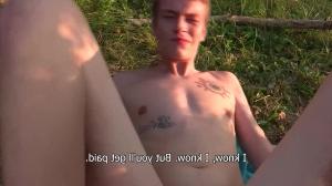 18 y.o. smiley twink nailed in the bushes