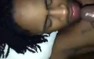 Black Amateur Takes Big Cock, Gets Facial