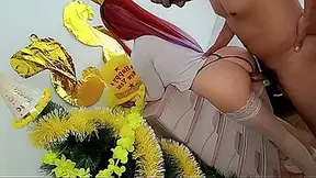 357 My delicious big-assed stepmother fulfills a fantasy for my birthday and I fill her tight vagina with sperm