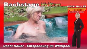 Boss Uschi Haller Relaxes Naked in the Whirlpool