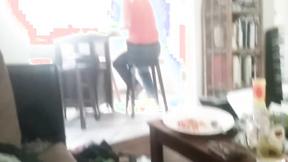 ”Wanking Guy Watching Stepsis Fondling Her Eager Cunt”