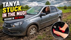 Tanya Stuck in the Mud end Revving in High Heels with Kate 17 min part 2 1080