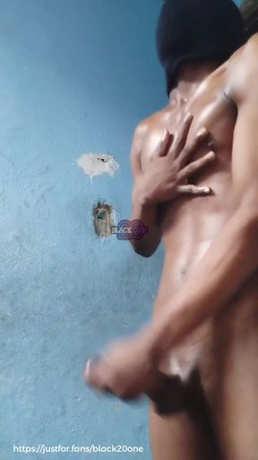 BBC Jerking off - New Friend, Noah Black