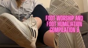 Foot Worship and Foot Humiliation Compilation 8 - Feet Sock Shoe Fetish Verbal Humiliation