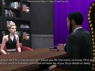 Principal Bangs Bratty Teen In The Booty With His Large Ebony Dong - sims 4 - CG animation