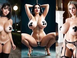 Ai Lovely Woman Hungers for Hawt Excitement in Created Generated Compilation PMV Romp