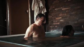 Beautiful Horny MILF Fucked by Stranger in Jacuzzi Vintage Aamateur