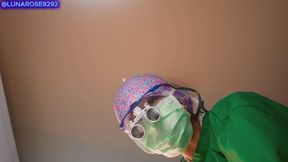 10 min POV Dental exam turns into dental filling using real dental unit