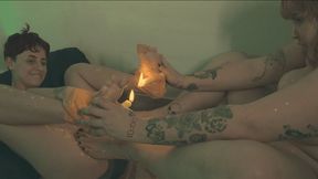 Candle In Hand And Her Feet Entirely At My Disposal