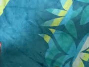 I put my fleshlight in warm water, then filled it with lube and fucked it as hard as I could.