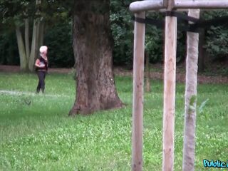 Public Agent - Sexy Tiffany Gives up Her Lesbo Lifestyle for a Hard Missionary POV Finish Outside