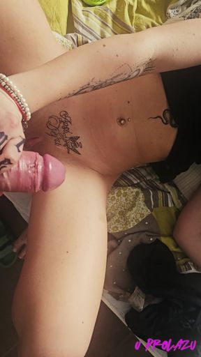 Horny pretty girl loves big dick🤯