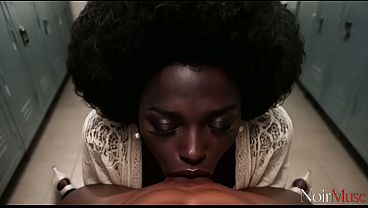 Absolute character breakdown: I made this sassy dark slut roll her eyes from unreal pleasure and obediently swallow my hot cum on the floor [AI]