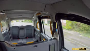 British Redhead Lenina Crown's BBC Adventure in Fake Taxi