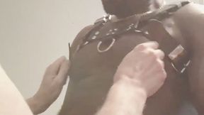 black muscle receives nipple workover & bbc suck
