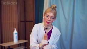 Penis Examination turns into Handjob and Cum Encouragement - Doctor Tia Black talks you through medical exam with latex gloved handjob, dirty talk