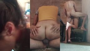 follando por los tres agujeros con un anal doloroso pero rico