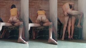 follando por los tres agujeros con un anal doloroso pero rico