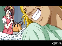 Anime cutie takes cock in a hospital bed