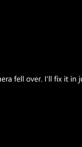 Solo - Cumming with a Giant Black Dildo