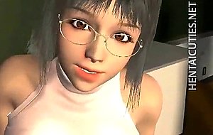Pretty 3d hentai slut riding cock