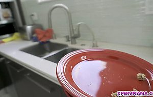 Ainsley Adams telling stepgrandson that he needs to wash her pussy too